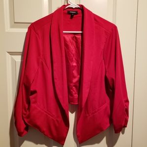 Torrid red lined blazer